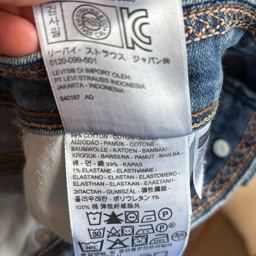 Levi’s‎ Jean Denim Shorts stretch 5” inseam women’s size 12